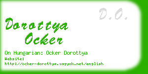 dorottya ocker business card